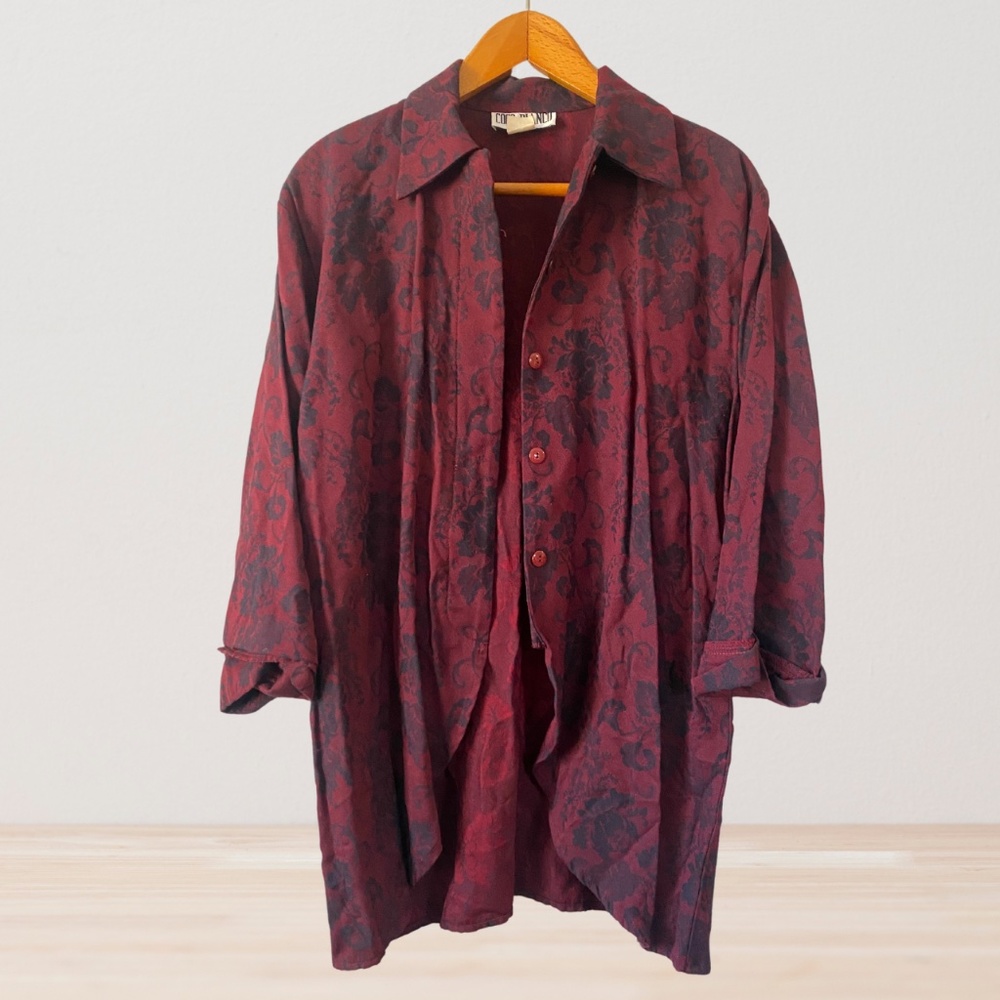 Vintage Blouse Long sleeve Button Up